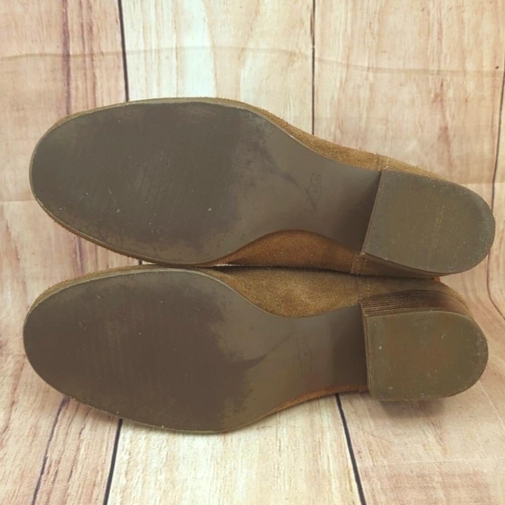 UGG Bandera Suede Ankle Boots in Chestnut/Tan Sz 8.5 - Picture 9 of 9